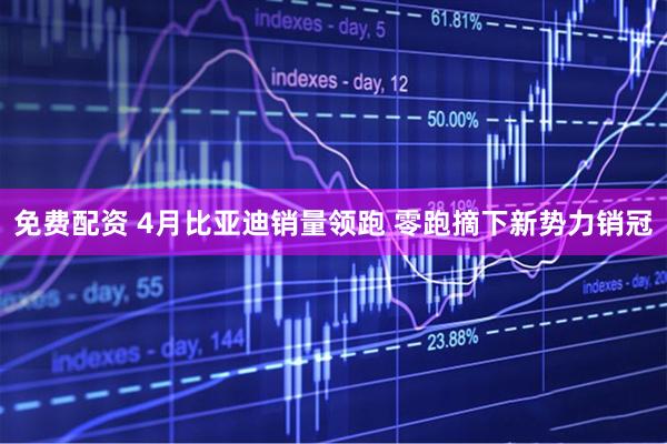 免费配资 4月比亚迪销量领跑 零跑摘下新势力销冠